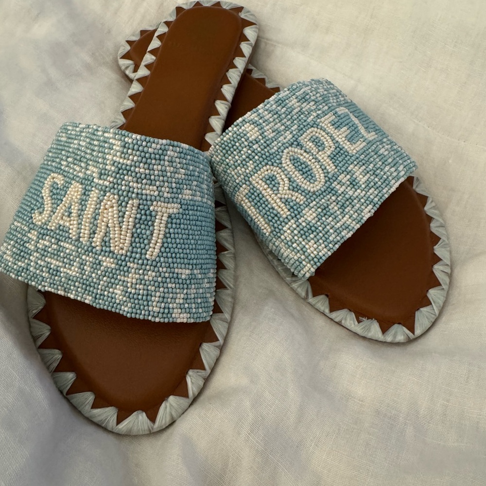 NEW St Tropez Beaded Slides - Picture 4 of 6